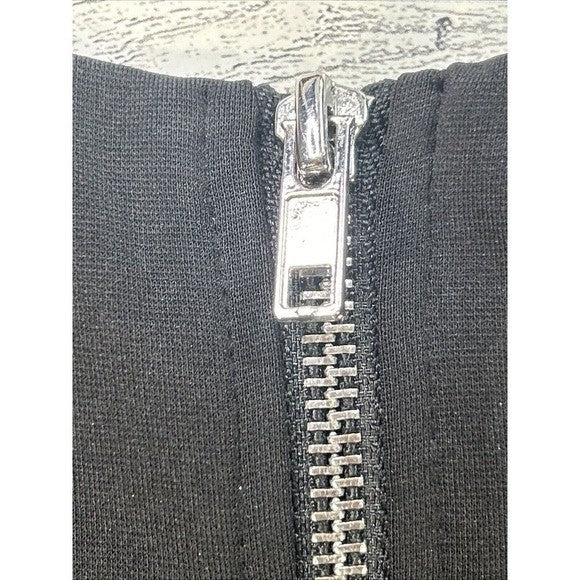 Caribbean Queen Black Petal-Detail Evening Dress • Sculpted Peplum (M)