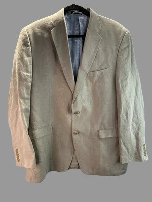 Lauren Ralph Lauren 100% Linen Beige Blazer Men’s 46L Capsule Wardrobe