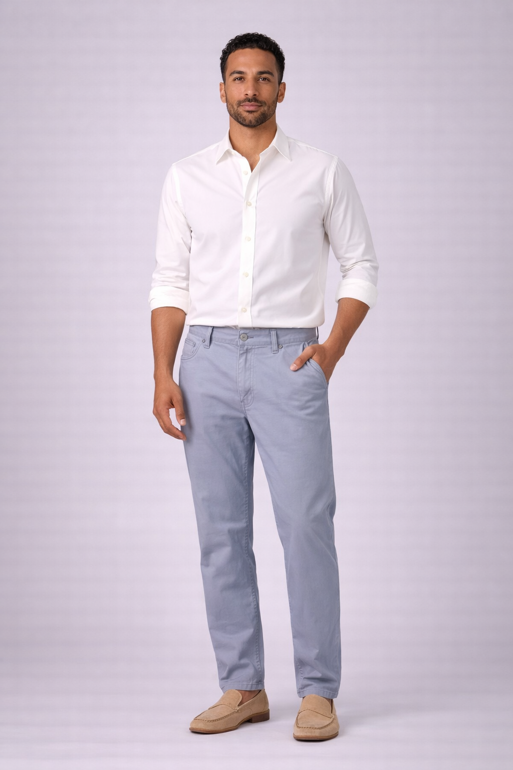 Michael Kors Grant Classic Fit Blue Chino Pants Men’s 29x32 Quiet Luxury