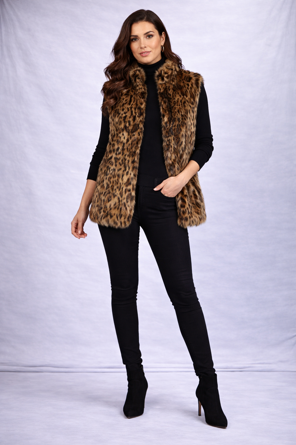 J.Crew Leopard Print Faux Fur Vest | Women’s XXS | Luxe Statement Layer