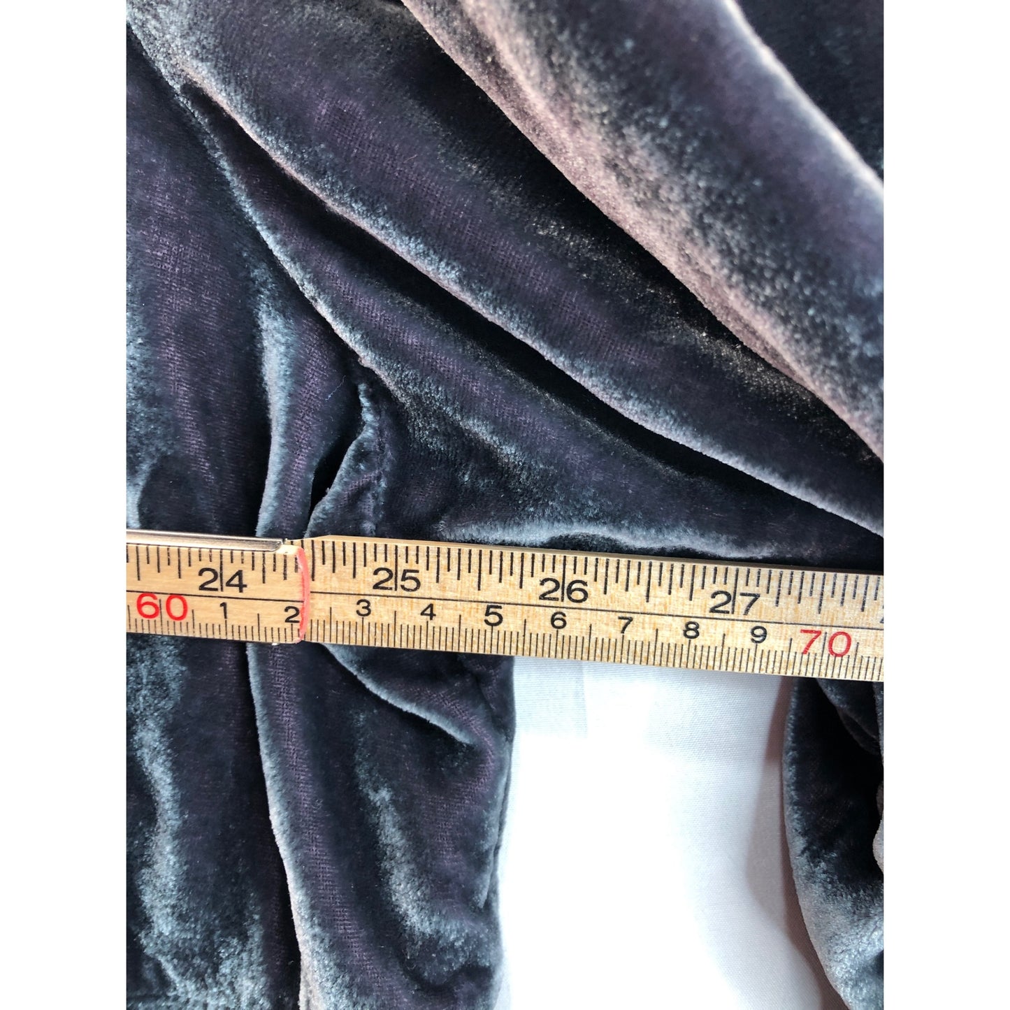 J.Jill Charcoal Velvet Blouse Top – Women’s Plus Size 3X – Rayon Silk Blend Long Sleeve