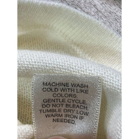 J.Jill Cream Cotton Knit Top – Quiet Luxury Capsule Essential | 100% Cotton