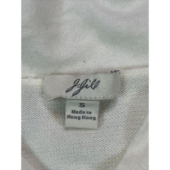 J.Jill Cream Cotton Knit Top – Quiet Luxury Capsule Essential | 100% Cotton