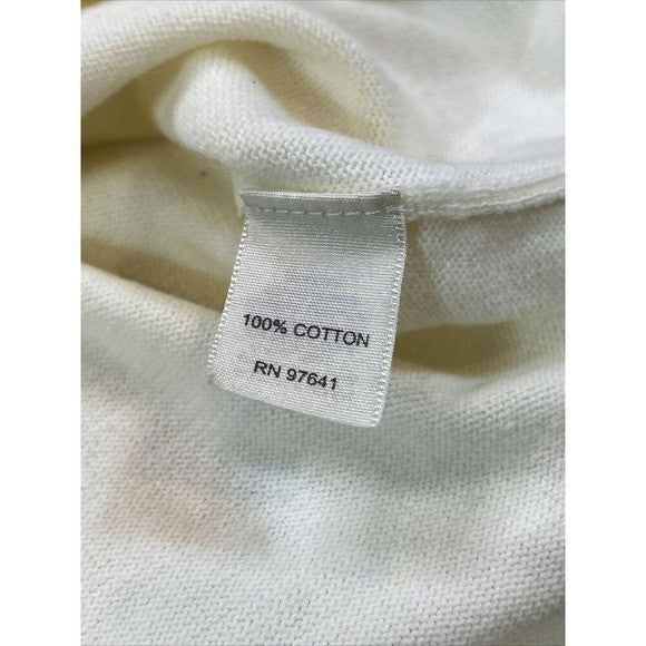 J.Jill Cream Cotton Knit Top – Quiet Luxury Capsule Essential | 100% Cotton