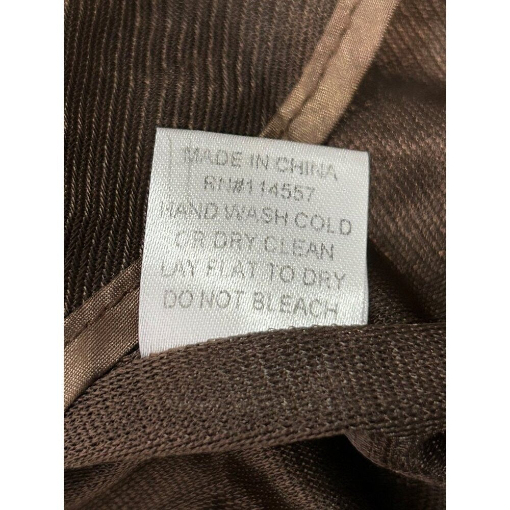 Theme Quiet Luxury Midi Dress – Rayon Blend Capsule Wrap Dress (Size L)