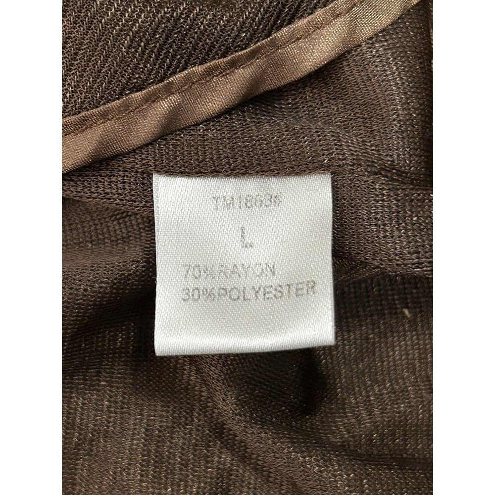 Theme Quiet Luxury Midi Dress – Rayon Blend Capsule Wrap Dress (Size L)