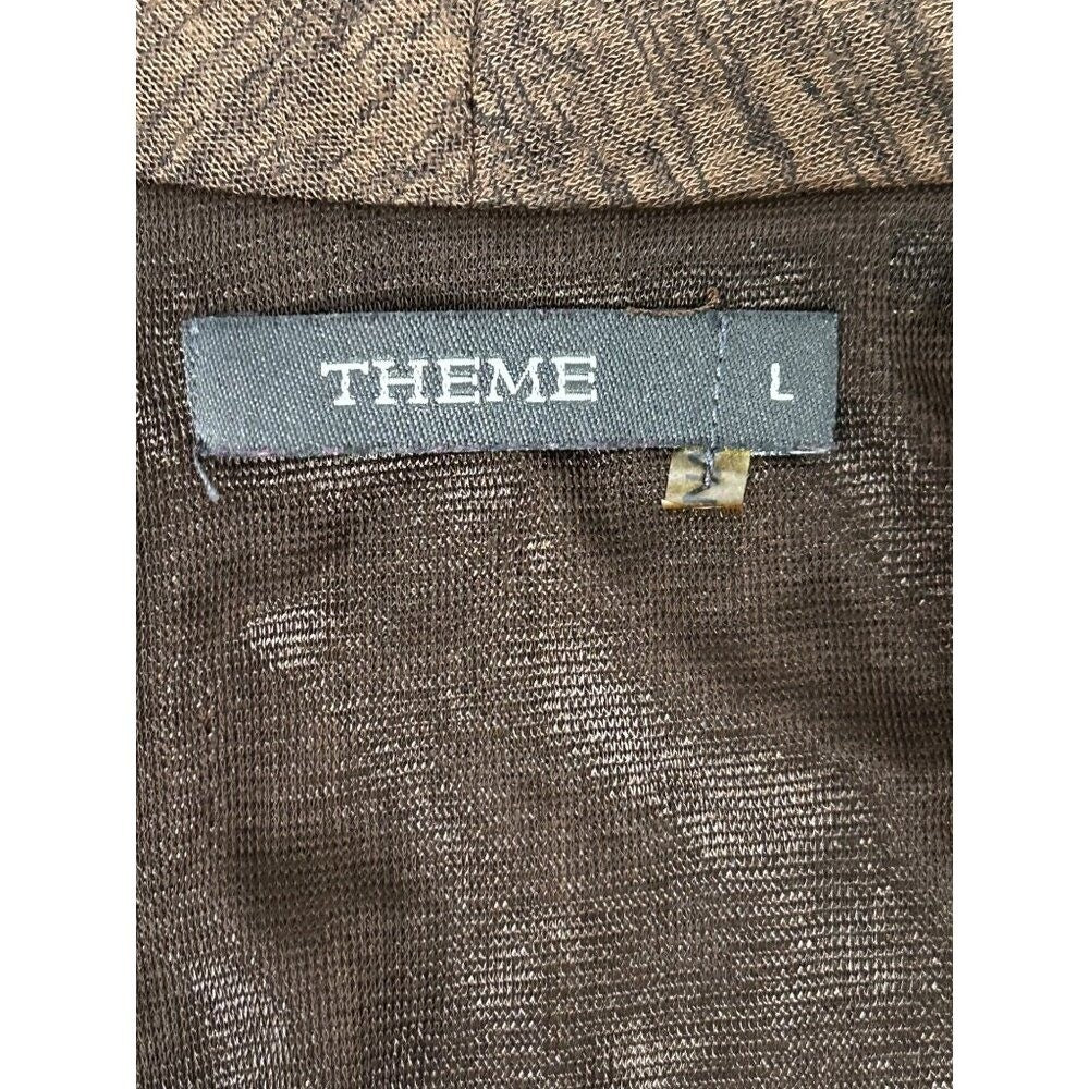 Theme Quiet Luxury Midi Dress – Rayon Blend Capsule Wrap Dress (Size L)