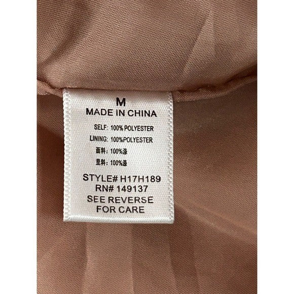 Camel Hooded Wrap Trench Coat Duster – Minimalist Belted Longline Outerwear | Size M