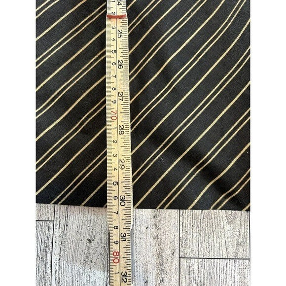 WHBM Strapless Chevron Stripe A-Line Mini Dress – Black & Beige | Size 2