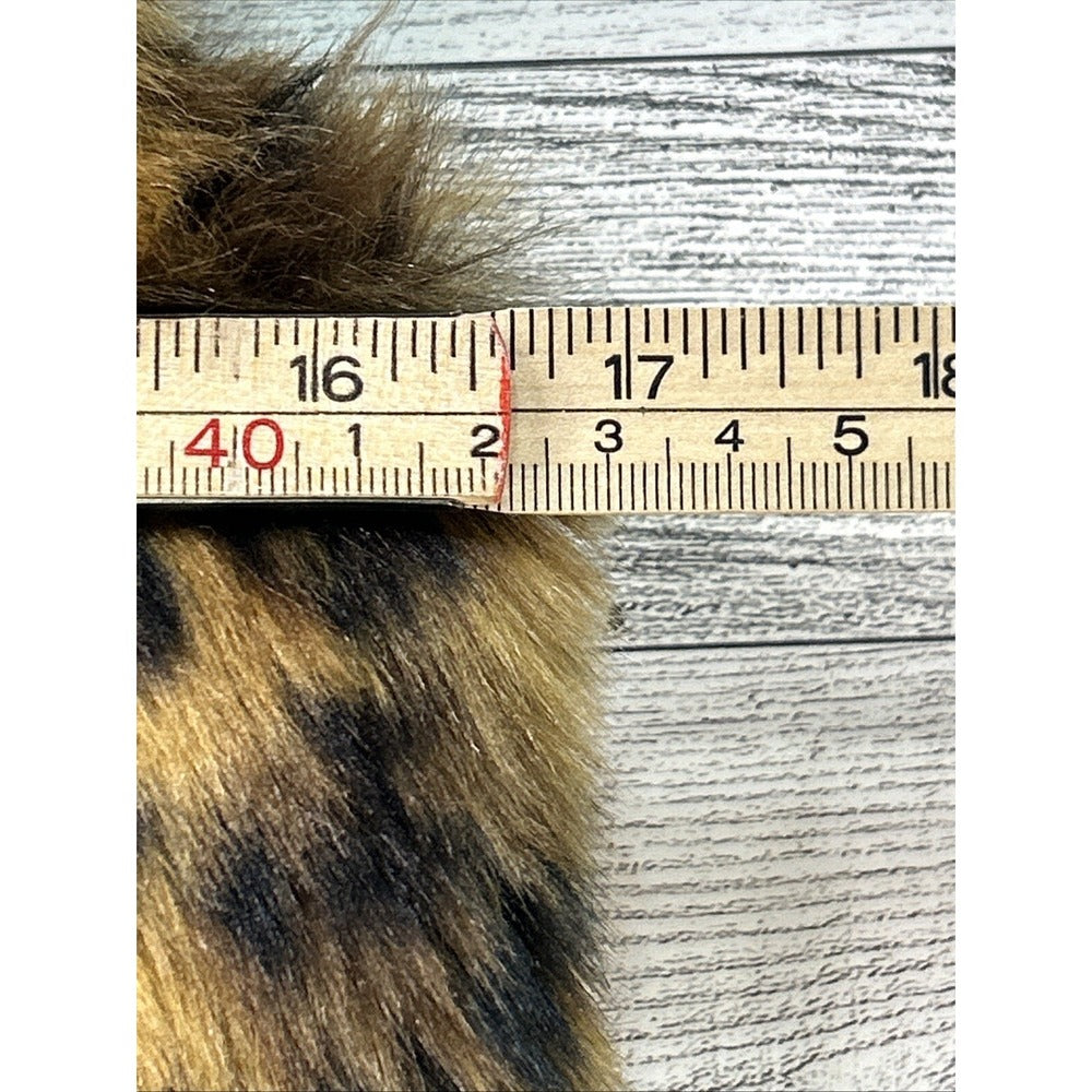 J.Crew Leopard Print Faux Fur Vest | Women’s XXS | Luxe Statement Layer