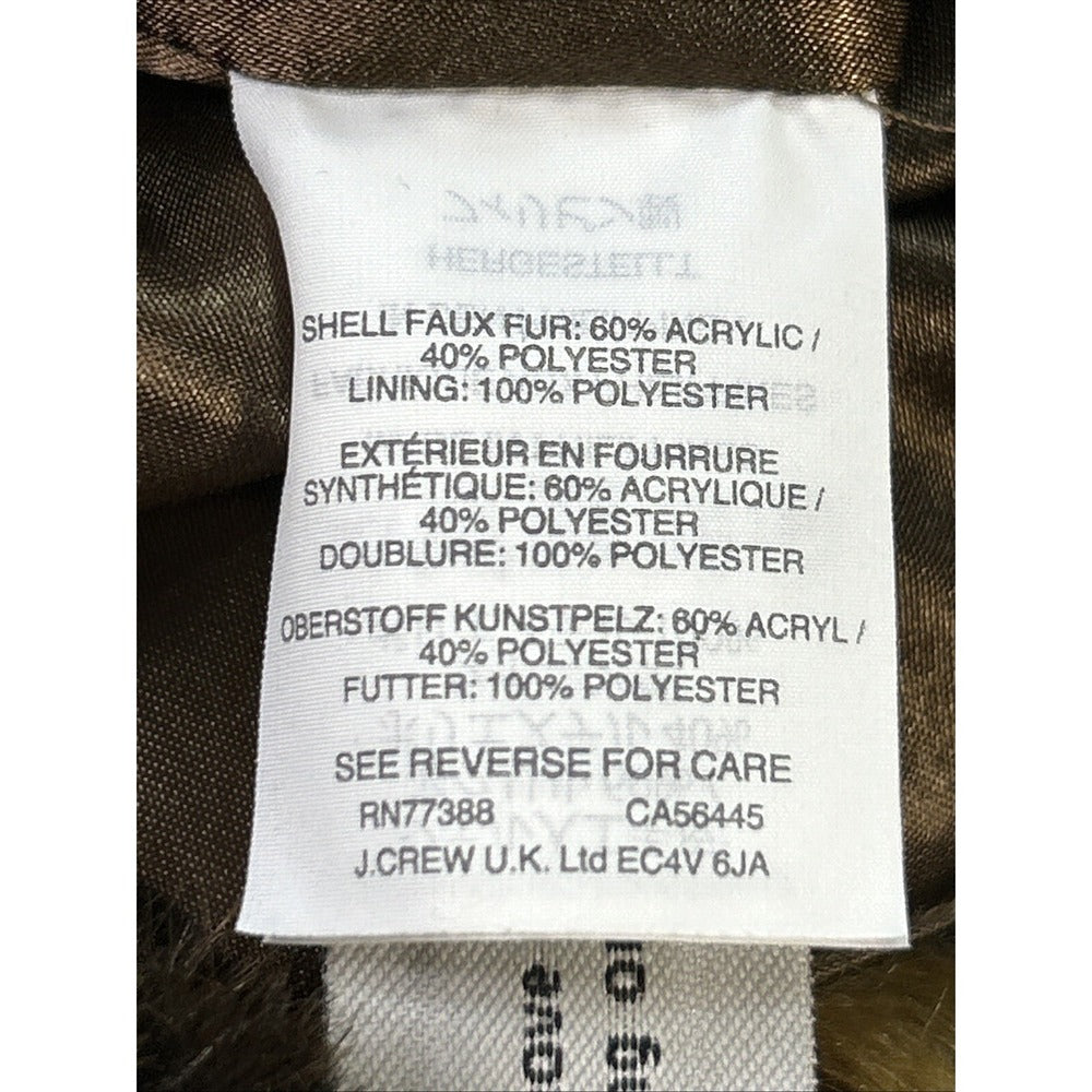 J.Crew Leopard Print Faux Fur Vest | Women’s XXS | Luxe Statement Layer