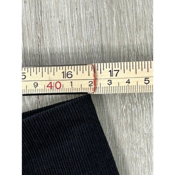 Boden Black Corduroy A-Line Skirt Size 10R | Retro Dot Hem